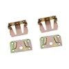 Suministro de accesorios para muebles cama colgante color invisible zinc bisagra de cama 70mm cama infantil colgante conexión cama de madera lámina de hierro código de esquina de cama