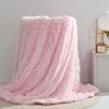Manta gruesa de otoño e invierno de doble cara de terciopelo, manta de regalo, manta para niños, cubre manta, pedido original de comercio exterior, manta de felpa PVcashmere al por mayor
