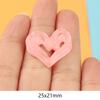 Hielo transparente corazón corazón diy pegamento crema hecho en casa funda para teléfono pegatina para refrigerador horquilla joyería resina accesorios al por mayor