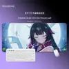 Columbina Alfombrilla de Ratón Extra Grande Esterilla de Escritorio Engrosada Chica de la Luna Anime Bidimensional Juego Alfombrilla de Ratón para Computadora