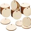 Separador en blanco con forma de huevo redondo DIY separador de madera artesanal madera con forma especial jardín de niños hecho a mano colgante de madera