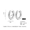 Aros de Oreja de Moda Transfronterizos al por Mayor en Stock para Mujer, Acero de Titanio, Lujo Ligero, Sensación de Alta Gama, Estilo Europeo y Americano, Estilo Ins, No se Desvanecen