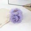 Pinza de Garra de Flor de Malla Súper Hada Temperamento Suave Femenina Parte Posterior de la Cabeza Recogido Pinza de Tiburón Nuevos Dulces Accesorios para el Cabello Rosa