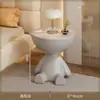 Mesa de centro criativa estilo creme com tampo móvel, mesa lateral para sofá de sala, mesa pequena para apartamento, quarto de casa, mesa pequena de cabeceira