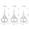 Meitao Nuevo Molde Calabaza Acero Inoxidable Puntiagudas Pestaña Cabeza Redonda Tijeras Pequeñas Tijeras para Cejas Cortapelos de Cejas y Nariz Belleza