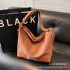 Bolsa Grande de Camurça Retrô Nova Outono e Inverno Feminina Ombro Único Transversal Popular Bolsa Tote para o Dia a Dia