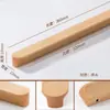 Manija de Armario de Madera Maciza en Forma de T, Manija de Cajón y Gabinete de Madera, Manija de Puerta de Gabinete Infantil, Manija de Gabinete de Madera, Estilo Minimalista Japonés