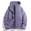 Chaqueta azul Picapinos para hombre y mujer, nuevo modelo 2026, abrigo corto tres en uno para personas menudas, prenda exterior impermeable y cortavientos para exteriores