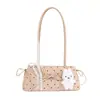 Bolso de hombro de estilo coreano con lunares para mujer, colección 2026, con un hermoso diseño de lazo, un bolso de hombro moderno y único adecuado para el trabajo