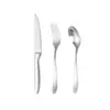 Conjunto de Talheres Ocidentais em Aço Inoxidável 316, Faca de Churrasco, Faca Estilo Ocidental, Garfo, Colher, Colher de Sobremesa, Hotel de Luxo