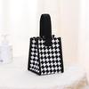 Bolso de Mano para Mujer Xiaonanfeng Lingge Bolso Impermeable con Recubrimiento Bolso para Cosméticos Bolso de Lona Portátil Bolso Cuadrado Pequeño Mini