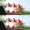 Enfeites de Bandeira Vermelha para Carro, Bandeirinhas Vermelhas Pequenas para Carros, Bandeiras Vermelhas de Cinco Estrelas, Decorações de Interior de Console Central de Alta Qualidade