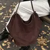 Bolso Grande para Mujer 2026 Nuevo de Moda Retro Gamuza Moda Versátil Bolso de Hombro Gran Capacidad Bolso Tote de Gama Alta