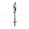 Argola de Titânio F136 Pingente Anel de Osso da Orelha Corpo em Liga de Titânio G23 Joias para Piercing Brincos Fábrica Transfronteiriça