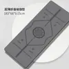 Tapete de Yoga Ultra-Fino Dobrável de Borracha 1.5mm, 68cm de Largura, Fosco, com Toalha, Antiderrapante Profissional, Resistente à Sujeira, Durável