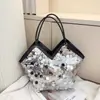 La Bolsa Trendy para el Brazo de Este Año 2026 Nuevo Bolso de Mujer de Principios de Primavera Elegante Bolso de Hombro con Lentejuelas Moderno Bolso Cruzado de Gran Capacidad