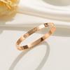 Banho de ouro 18k em aço titânio que não desbota, pulseira de fivela de zircônia amorosa, moda de verão feminina, pulseira de alto senso, atacado