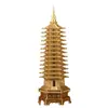 Torre Wenchang Seiko de Latón Puro Decoración de Bendición China Adornos para el Hogar Sala de Estar Oficina Estudio de Estudiante Dormitorio