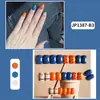 Uñas postizas de ballet para llevar, de venta caliente, cortas, medianas y largas, con impresión, se pueden diseñar con dibujos y muestras