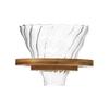 Pote de compartilhamento de café resistente ao calor de borosilicato de alto carbono Japonês feito à mão v60 copo de filtro de vidro terno de filtro de café