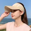 Sombrero de copa vacío para mujer, estilo coreano, combina con todo, moderno sombrero para el sol de verano, protección solar informal, gorra de béisbol de primavera y otoño