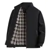 Chaqueta de cuello alto para hombre, nueva colección otoño 2026, diseñada para hombres de mediana edad, adecuada para estilo business casual y ropa de oficina, prenda exterior a prueba de viento