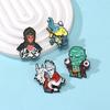 Insignia de Surround del Mito Negro Wukong Hombre del Destino Fantasma Cabeza Grande Kang Jinlong Pequeño Huanglong Mochila Decorativa Broche de Aleación