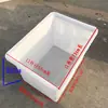 Caja de cultivo de pescado para tendón de res PE, tanque de agua de plástico, caja de acuicultura 50-2000L, gruesa, resistente a caídas, no se pudre, caja cuadrada para rotación