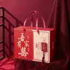 Caixa de Presente Acompanhante Chinesa Caixa de Presente para Casamento Noivado Lua Cheia Aniversário Casa Nova Caixa de Presente Doce Caixa Vazia