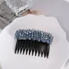 Pente de Cabelo Fashion com Strass de Luxo Leve, Pente de Alta Qualidade para Penteado, Versátil para o Dia a Dia, Pente para Arrumar o Cabelo, Pente para Franja, Presilha Lateral para Mulheres