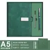 Cuaderno A5 Logo Imprimible Negocio Simple Bloc de Notas de Oficina Libro de Registro de Reuniones Hebilla Caja de Regalo