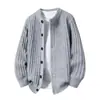Cardigan de Tricô Solto com Ombro Caído Venda Quente Transfronteiriça Venda Direta da Fábrica Tricô Masculino Pode Ser Bordado