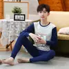 Conjunto de ropa interior térmica de algodón puro para niñas de otoño, conjunto de ropa interior cálida para adolescentes, pijamas para niños, camisetas y pantalones térmicos para niños
