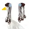 Perucas de animal de estimação transfronteiriças, perucas de ganso, perucas de ganso de varanda, perucas engraçadas para fantasia com tranças afro [feito sob medida]
