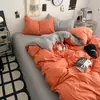 Recomendação Popular de Valor, Conjunto de Lençóis para Cama de Hotel de Quatro Peças, Capa de Edredom para Cama de Dormitório de Estudante e Pousada, Processo Lavado e Escovado