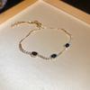Pulseira de Amor Flor de Quatro Pétalas Zircônia Moda Transfronteiriça Pulseira de Alto Nível de Luxo Leve Pulseira Super Brilhante para Namorada Combina com Tudo para Mulheres