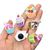 Encantos Adorables de Goma Suave de PVC con Forma de Cupcake para Zapatos Crocs, Decoraciones DIY para Suelas de Zapatos, Accesorios de Hebilla para Zapatos, Suministro Transfronterizo