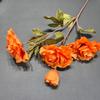 Peonía de 4 cabezas para decoración del hogar, flor artificial, decoración de bodas, fábrica al por mayor