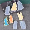 Molde de Gota de Gel de Cristal Serie Día de San Valentín DIY Modelado de Pareja Romántica Velas de Aromaterapia Jabón Adornos Molde de Silicona