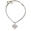 Lujo flash diamante moda joyería de moda cadena de garra soldadura pedrería tobillera de amor traje 7370