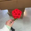 Ramo Hecho a Mano Creativo Producto Terminado Rosas para Novia Palo Retorcido Regalo de San Valentín Flor Eterna Rosa Artificial