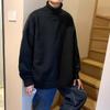 [Personalizable] Suéter Versátil de Cuello Alto Estilo Hong Kong para Hombres y Mujeres, Suéter Nuevo de Alta Gama de Estilo Universitario Holgado de Moda
