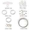 Kit de Materiales para Cadena de Teléfono Móvil Cierre de Doble Aro Pulsera DIY con Cuentas Collar Festival del Bote del Dragón
