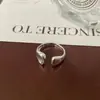 Anillo de Plata de Ley S925 para Mujer, Estilo de Nicho de Gama Alta, No se Desvanece, Anillo de Dedo Versátil Estilo Ins, Joyería Coreana de Estilo Abierto