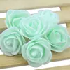 Cabeza de Flor de Rosa de Espuma Simulada de 3.5 cm Flor de Rosa Pe Materiales de Decoración de Boda Cabeza de Flor Artificial Venta al por Mayor