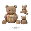 Bestseller Transfronterizo Día de San Valentín Oso Rosa Sentado con Corazón y Corona de Princesa Globo de Papel de Aluminio Decoración de Boda Arcoíris