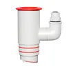Tubo de desagüe para fregadero de cocina, conector de tres vías para lavabo de lavado de verduras, purificador de agua y tubería de drenaje, desviador tres en uno, dispositivo antiolor