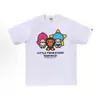 Suministro mayorista transfronterizo Chaopai de comercio exterior a 260g éxito de ventas BAPE cabeza de simio tiburón camiseta de manga corta 21