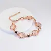 Pulsera Geométrica de Rombo Electrochapada con Piedra Ojo de Gato, Diseño de Nicho Cuadrilátero para Estudiantes, Estilo Europeo y Americano