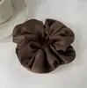 Elástico de Cabelo Scrunchie de Cetim de Alta Qualidade Estilo Coreano para Mulheres, Novo Elegante Elástico para Coque Acessório de Cabelo Elástico